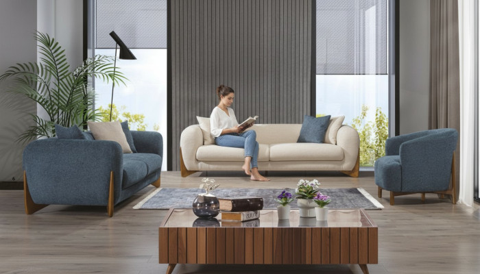 Italienische Stil Einrichtung Sofagarnitur Sofa Möbel 3+3+1 Sitzer