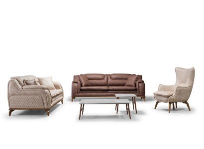 Design Sofa Couch Sofagarnitur 331 Sitzer Set Polstergarnitur Ledersofa Couchen