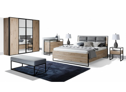 Kleiderschrank Braun Holz Möbel Design Elegantes Schlafzimmer Modern Schrank Neu