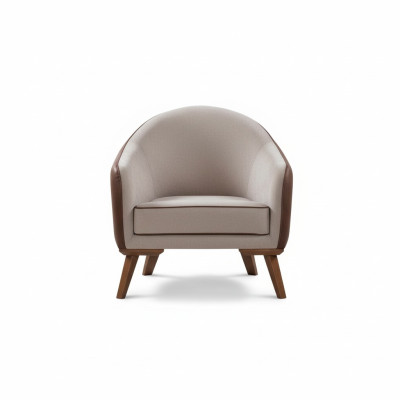Sessel Einsitzer Textil Wohnzimmer Lounge Design Möbel Farbe Grau