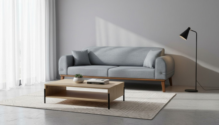 Modern Sofa 3 Sitzer Design Couch Dreisitzer Polster Textil Möbel