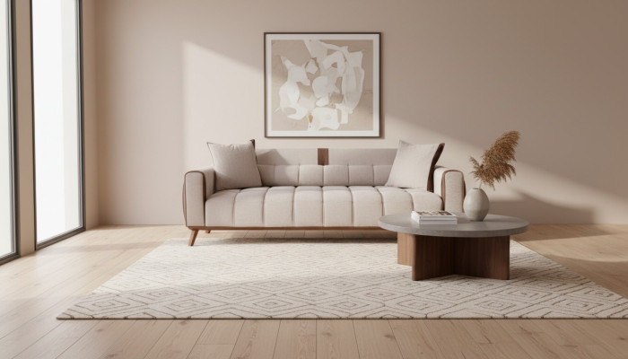 Sofa 3 Sitz Textil Sofas Couch Polster Garnitur Sitzpolster Dreisitzer