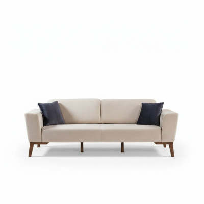 Wohnzimmer Sofa Design Dreisitzer Moderne Couch Beige Möbel Polster