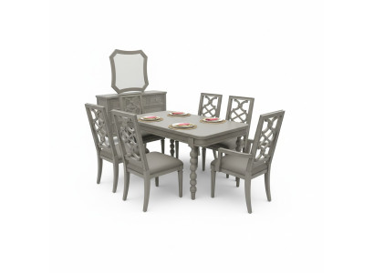Garnitur Holz Möbel Sets Essgruppe Esszimmer Garnitur 6x Stuhl Set Stühle Neu