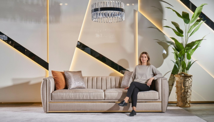 Luxus Dreisitzer Sofa 3 Sitzer Sofas Design Modern Design Möbel Neu