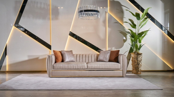 Luxus Dreisitzer Sofa 3 Sitzer Sofas Design Modern Design Möbel Neu