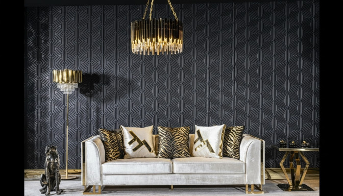 Sofa 3 Sitz Sofas Sitz Design Couch Dreisitzer Luxus Möbel Stil Modern
