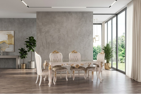 TISCH ESSZIMMERTISCH ESSTISCH ESSZIMMER HOLZ TISCHE LUXUS BAROCK ESS MÖBEL NEU
