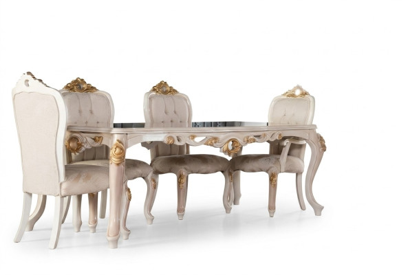 Set Stühle Gruppe Esszimmerstuhl Stuhl Holz Esszimmer 4x Stuhl Möbel Stil Lehn