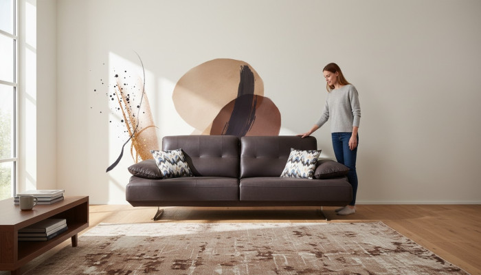Dreibettsofa Sofa 3 Sitzer Dreisitzer Sofas Luxus Gepolsterte Couch Modern Neu
