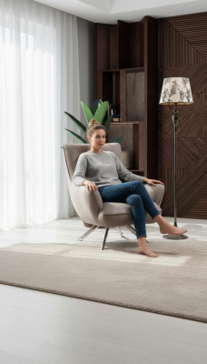 Sessel Ohrensessel Luxus 1 Sitzer Einsitzer Polster Sitz Designer Sitz Modern