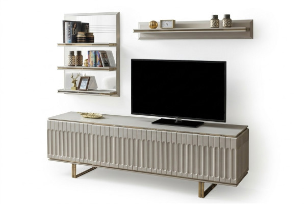 Luxus tv -Ständer Wohnzimmer rtv Lowboard Sideboard Kommode Wohnwand Modern Neu