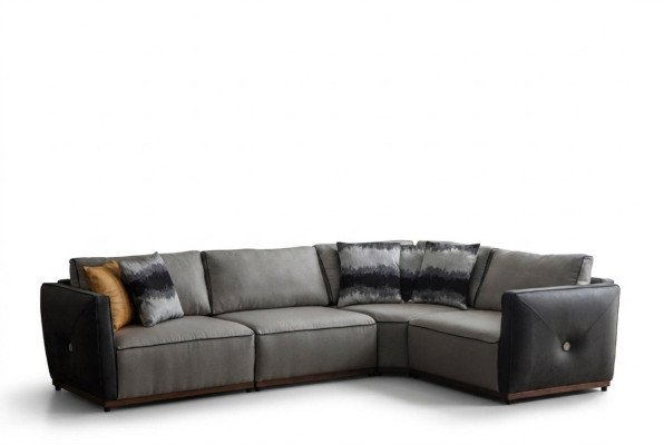 Wohnzimmer Ecksofa Sofas L-Form Sofa Ecke Stoffsofa Luxus Stoff Eckgarnitur Neu