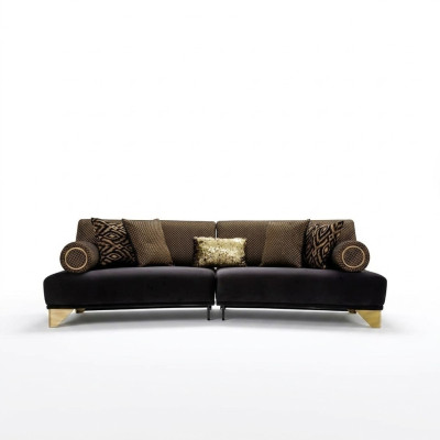 Dreisitzer Sofa 3 Sitzer Luxus Sofas Wohnzimmer Couch Stoff Couchen 260cm Möbel