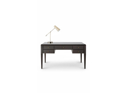 Schreibtisch Tisch Büro Office Bürotisch Computertisch Holz Luxus Braun Design