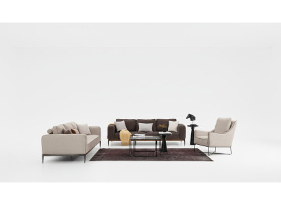 Sofagarnitur 221 Sitzer Sofa Garnitur Beige Sofas Sessel Modern Set