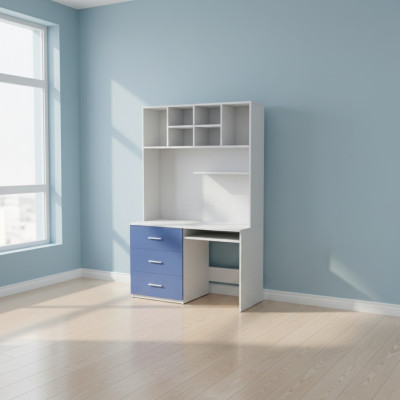 Schreibtisch Blau Tisch  Büro Kinderzimmer Jugendzimmer Tische  Neu Hochglanz