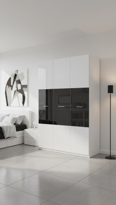 Schwarzer Schrank Schränke Kleiderschrank Hochglanz Kleiderschränke Kinderzimmer