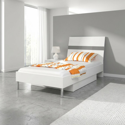 Betten Kinderbett Kinderzimmer Bett Kinderbett Möbel Holz Grau Hochglanz Neu