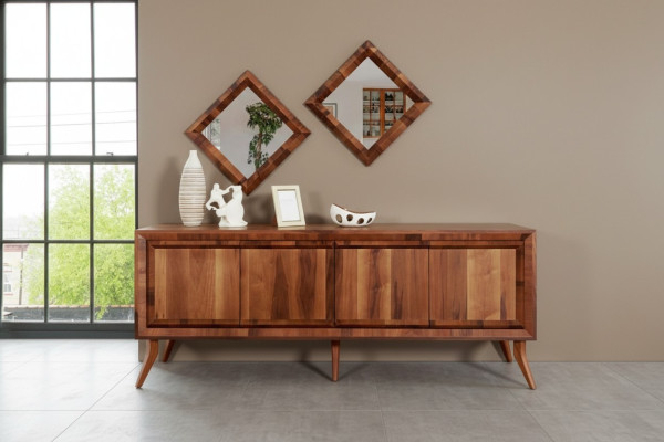 Sideboard Kommode Anrichte Sideboards Schrank Kommoden Braun Luxus xxl 200cm Neu