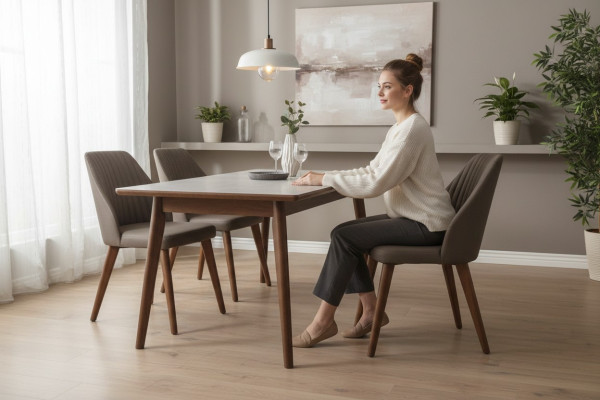 Ess Zimmer Textil Design Stuhl Luxus Lehnstuhl Polster Stühle 1x Sessel Möbel