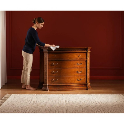 Landhaus Kommode Schrank Holz Schränke Möbel Konsolen Italienische Möbel Braun
