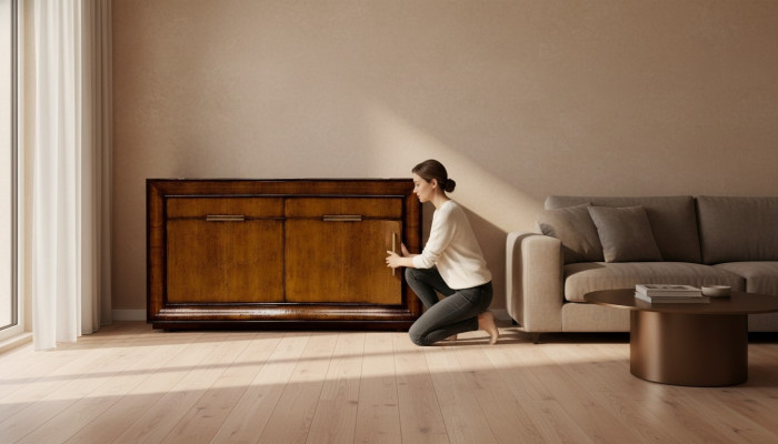 Anrichte Möbel Schrank Braun Kommode Wohnzimmer Neu Sideboard Kommoden