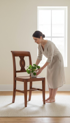 Esszimmer Holz Design Stuhl Luxus Lehnstuhl Braun Stühl 1x Sessel Möbel Neu