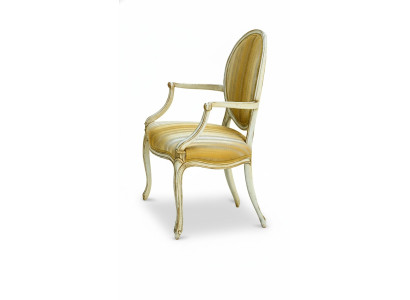 Stuhl Stühle Luxus Design Lehnstuhl Holz Polster Art déco Esszimmer Möbel Holz