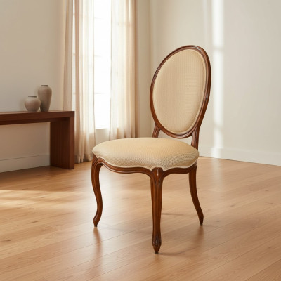 Esszimmer Stuhl braun Luxus klassischer Holzstuhl Stühle Italienische Möbel Neu