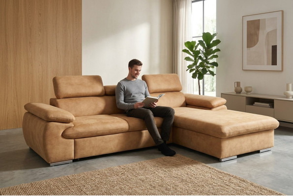 Ecksofa L-form Schlafsofa Ecksofa Eckcouch Bettkasten Sofa Wohnlandschaft Neu