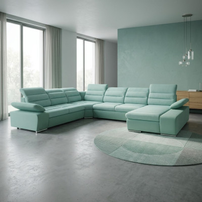 Wohnlandschaft Ecksofa U-form Eckcouch mit Schlaffunktion Sofa Couch Neu Ecksofa