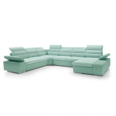 Wohnlandschaft Ecksofa U-form Eckcouch mit Schlaffunktion Sofa Couch Neu Ecksofa