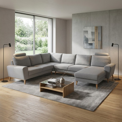 Ecksofa U-form Schlaffunktion Wohnlandschaft Sofa Couch Sofas Couchen Eckcouch