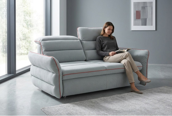 Sofa 2 Sitzer Zweisitzer Schlaf Sofa Möbel Stoff Luxus Multifunktion Couch Neu