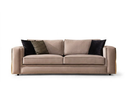 Sofa 3 Sitzer Textil Sofas Couch Polster Möbel Luxus Moderner Dreisitzer Neu