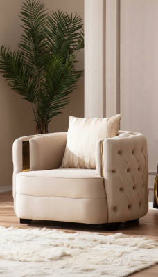 Wohnzimmer Luxus Sessel Moderne Einsitzer Design Chesterfield 1er Italien Möbel