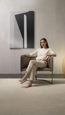 Luxus Design Möbel Grau Prianera Stil Design Leder Sessel Wohnzimmer Lounge
