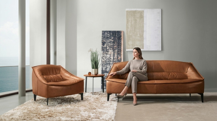 Luxus Garnitur Set 2tlg Sofagarnitur 3+1 Sitz Modern Sofa und Sessel