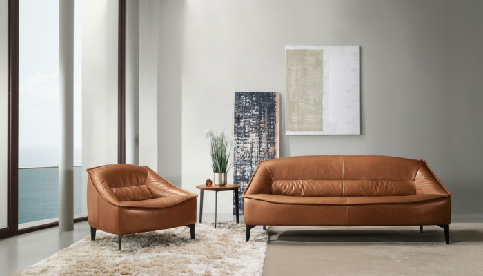 Luxus Garnitur Set 2tlg Sofagarnitur 3+1 Sitz Modern Sofa und Sessel