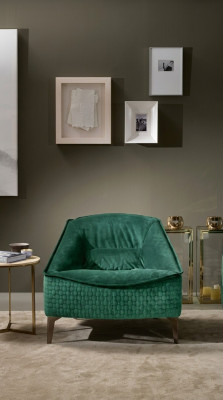 Luxus Möbel Design Sessel Klassisches Modern Design Sessel Textil Wohnzimmer Neu
