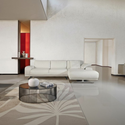 Ecksofa L Form Luxus Wohnzimmer Möbel Sofa Design Weiß Italienische Möbel Neu