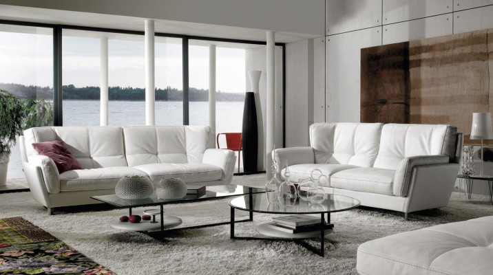 Edle Wohnzimmer Sitzmöbel Designer 3+2 Polstersofas Luxuriöses Couch-Set