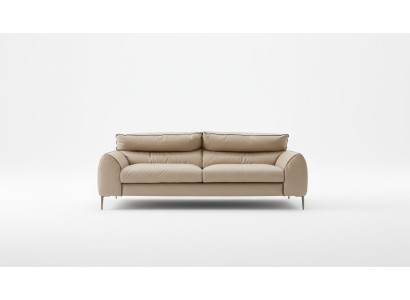 Wohnzimmer Ledersofa Beige Zweisitzer Design Sofas Polster Sofas 2 Sitz Prianera