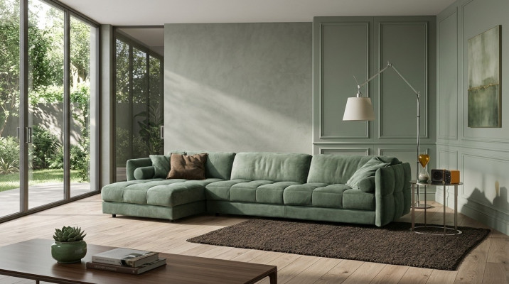 Ecksofa Textil Sofa Polster Ecke Moderne Couch Wohnzimmer L form Design