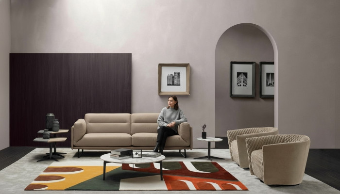 Sofagarnitur Couch Polster Ledersofa Italienische Möbel Sofa Prianera