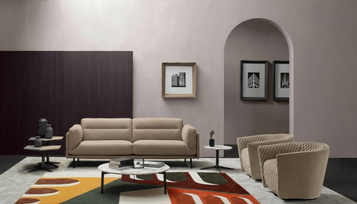 Sofagarnitur Couch Polster Ledersofa Italienische Möbel Sofa Prianera