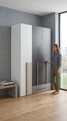 Schrank Modern Stil Schränke Regal Kleiderschrank Jugendzimmer Holz