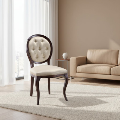 Stühle Esszimmer Stuhl Luxus Lehnstuhl Chesterfield Möbel Holzstuhl