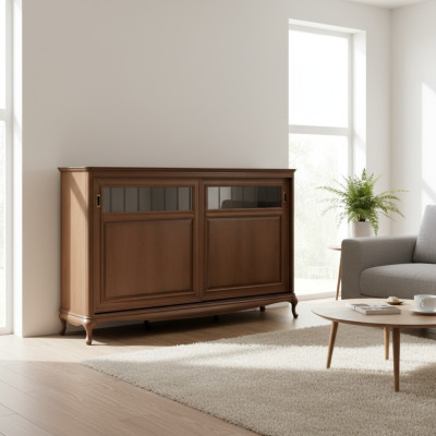 Hausbar Schrank Wohnzimmer Schränke Barschrank Vitrine Italienische Möbel Holz